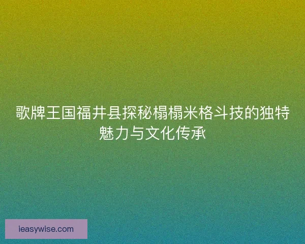 歌牌王国福井县探秘榻榻米格斗技的独特魅力与文化传承